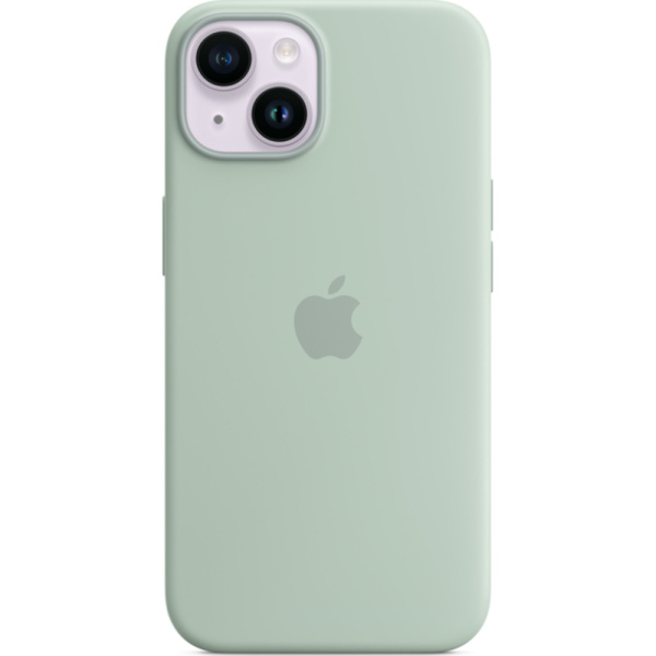 Чехол Apple для iPhone 14 Silicone с MagSafe зеленый 4